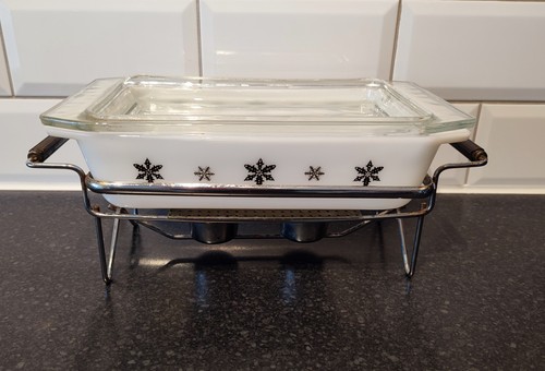 Vintage jaj pyrex gaiety black - vintage,