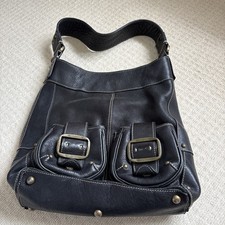 Blonde mania Black Leather Bag