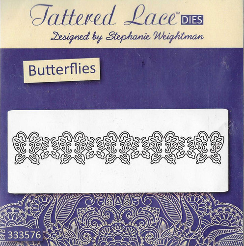Tattered lace butterflies - tattered,
