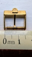 OMEGA 15mm Gold-Plated Watch Buckle Authentic vintage used 