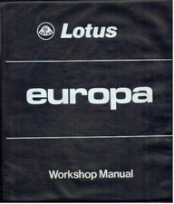 LOTUS EUROPA S1 S1A S1B S2 (1470 & 1565cc) '66-70 ORIGINAL FACTORY REPAIR MANUAL