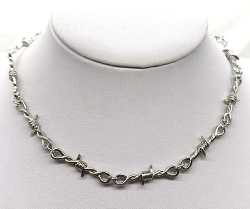Stylish silver barbed wire - silver,