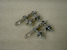 LAMBRETTA MOD 2 CHROME SPOT LIGHT BRACKETS WITH LONGER BOLTS FITS CRASHBARS 