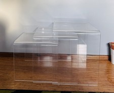 3 pieces set of clear acrylic