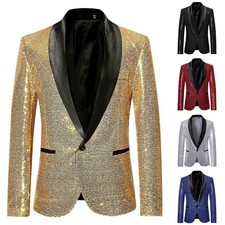 Tuxedo Jacket Sequin Blazer