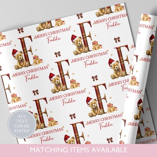 Personalised teddy christmas - personalised,