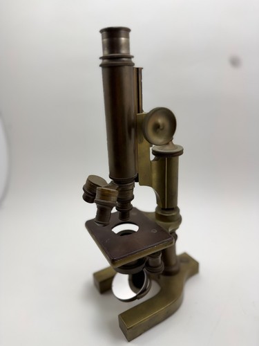 Antique brass microscope - antique, –