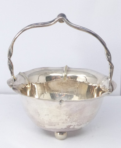 Footed sugar bowl silver - footed,