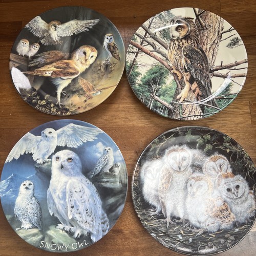 Vintge owl plates - plates, danbury