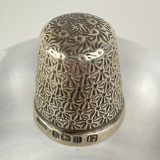 Antique Solid Silver Thimble