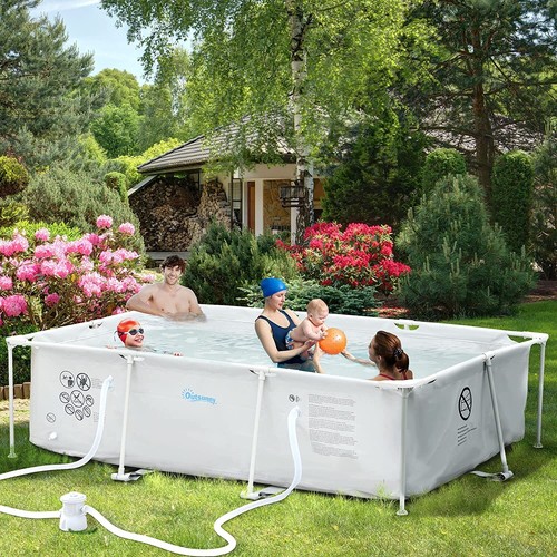 Garden steel frame swimming - garden,