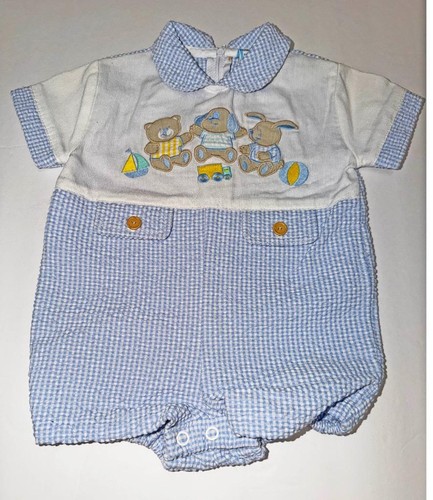 Vintage baby boy - romper, 6-9