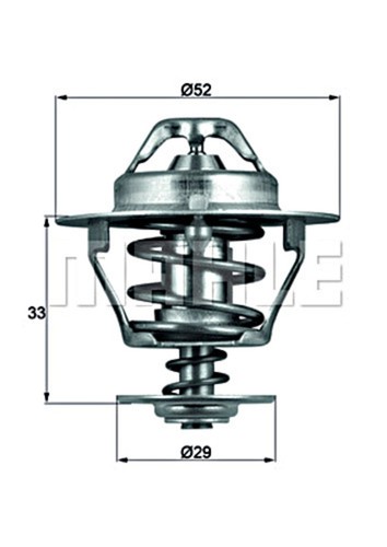 Engine thermostat mahle fits - engine,