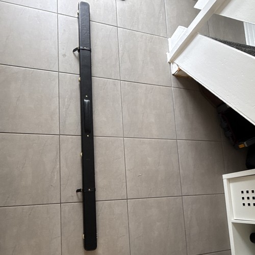 Black hard snooker cue case - cue,