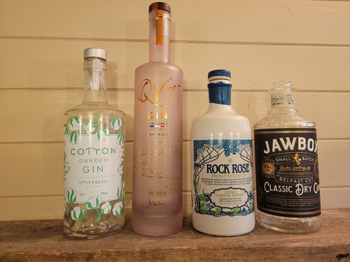 Empty gin bottle - empty,