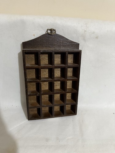 Thimble display case wooden - thimble,