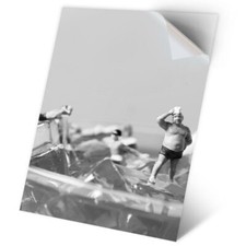 1 x Vinyl Sticker A2 - BW - ny Swimming Man Swim #35571