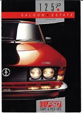 FSO 125p 1300 & 1500 1990-91 UK Market Sales Brochure Saloon Estate