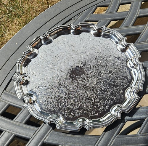 Silver plated tray - silver,