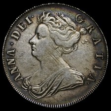 1707 Queen Anne Early Milled
