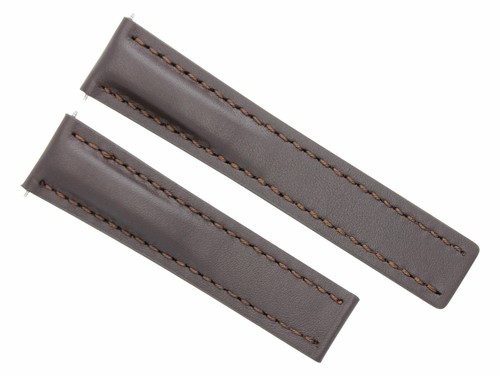 22mm brown leather replacement - brown,