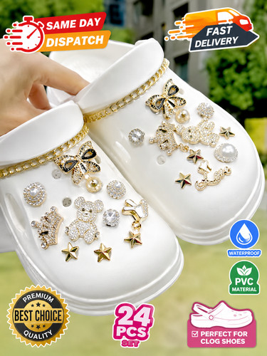 24pcs pvc shoe - pvc, croc