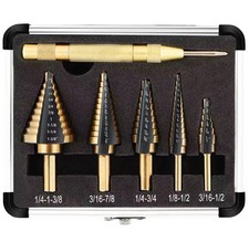 5-Piece Step Drill Bit Set