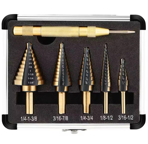 Piece step drill - 5-piece,