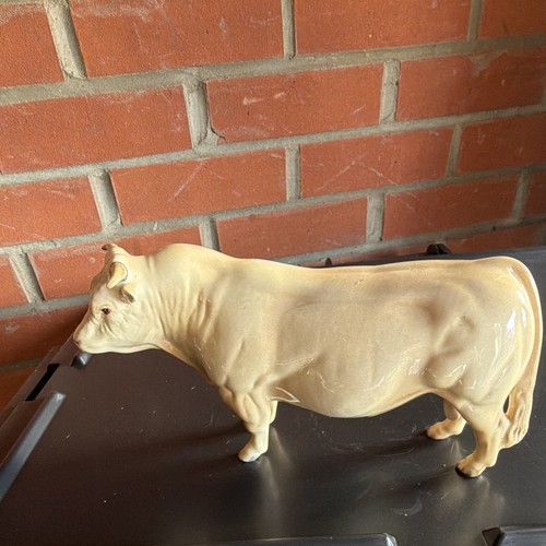Cream beige ceramic - ceramic, cattle