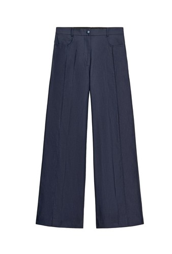 Zara navy wide - zara, trousers