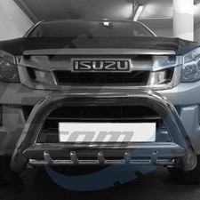 Isuzu D-Max 2012-2020 90mm Stainless Steel Bull Bar with Axle Bars
