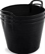 3 x BLACK 42L 42 Litre Large