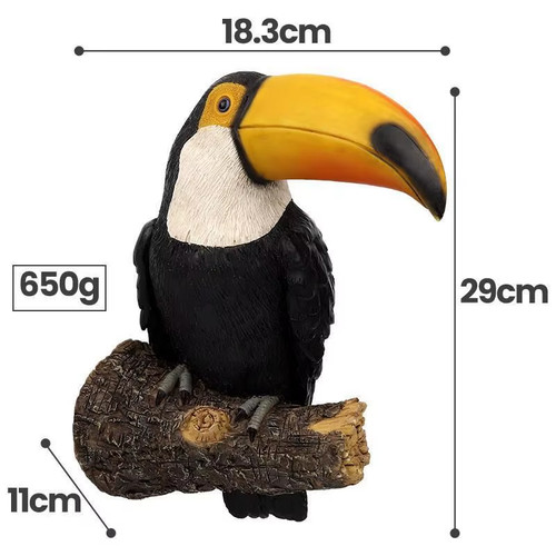 Toucan bird figurine tree - toucan,