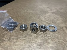 Brompton 3/6 speed Internal Gear Hub titanium axle nut set - H&H 07/09
