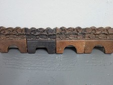 Victorian Garden Edging Tiles Antique Salt Glazed Border Tiles - Ivy Leaves 