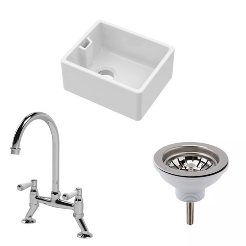 Traditional fireclay kitchen - fireclay,