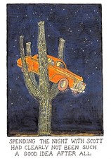 GLEN BAXTER  POSTCARD SPENDING