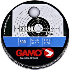 Gamo LEAD Balls BB .177 4.5mm Air Rifle Gun Round Pellets 500 Tin BB's 6320334