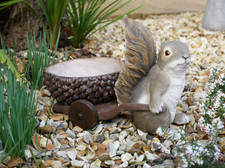 Resin Squirrel Garden Ornament