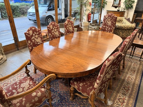 8ft walnut dining - table, &