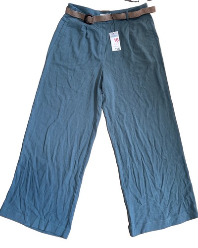 Ladies wide leg - linen, trousers