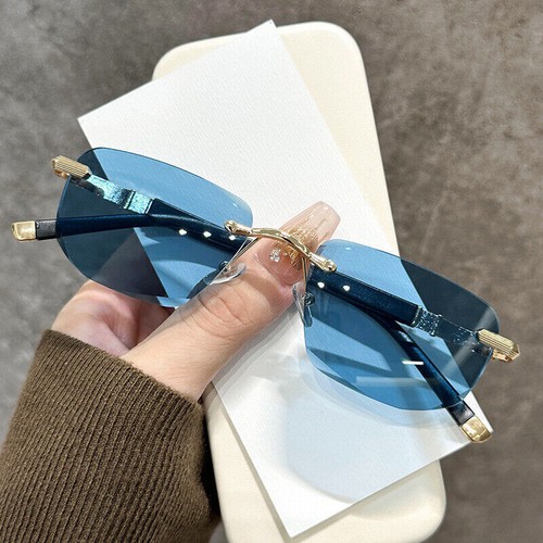 Rimless tinted blue - ,
