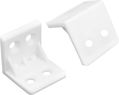 Pcs white plastic corner - white,