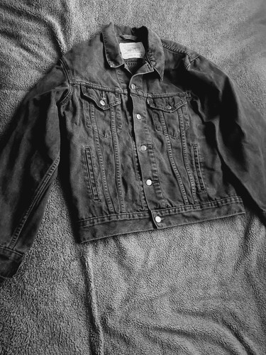 Levi black denim jacket - black,