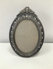Vintage Oval Picture Frame Art Nouveau Bows 16cm x 23cm