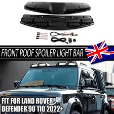 GLOSS BLACK ROOF TOP LIGHT BAR WITH LED DRL FOR LAND ROVER DEFENDER 90 110 20-23