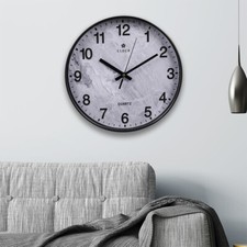 30cm Silent Wall Clock Marble