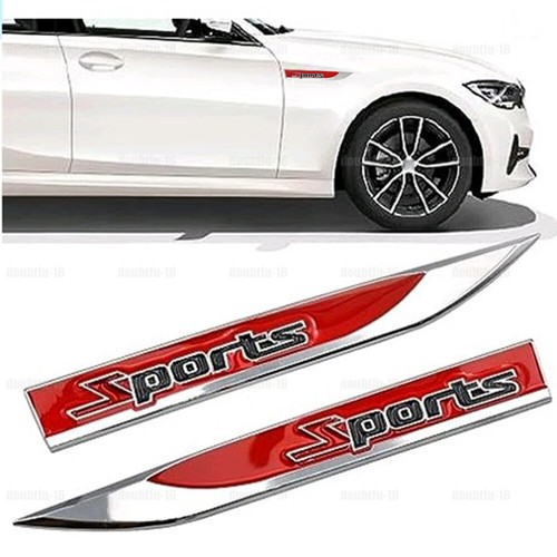 Sports car logo red - 3d,