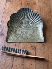 JS & S Joseph Sankey Brass Crumb Tray Antique early 1900s UK