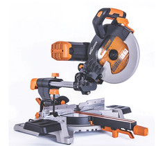 Evolution R255SMS-DB 255mm Electric Double Bevel Sliding Mitre Saw 240V MultiCut